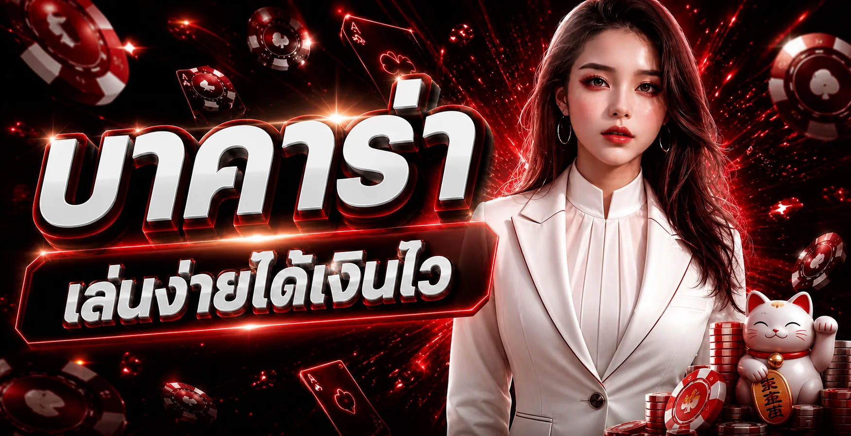 แบนเนอร์บาคาร่าในหมวดเกม Pungmak สล็อต